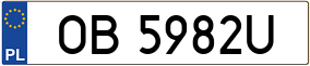 Truck License Plate